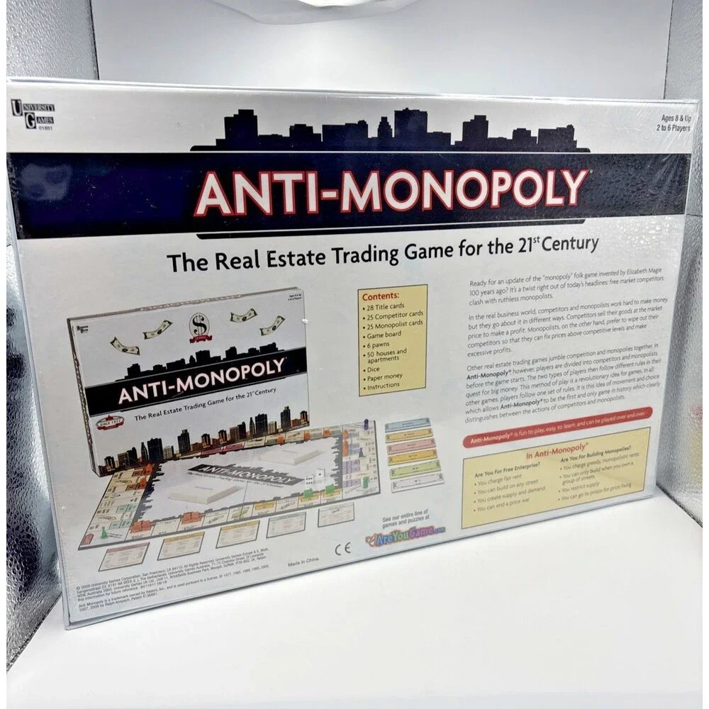 Anti-Monopoly Real Estate Trading Board Game For The 21st Century Brand New!